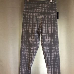 DYI cropped leggings. New With Tags. Grey/ White.